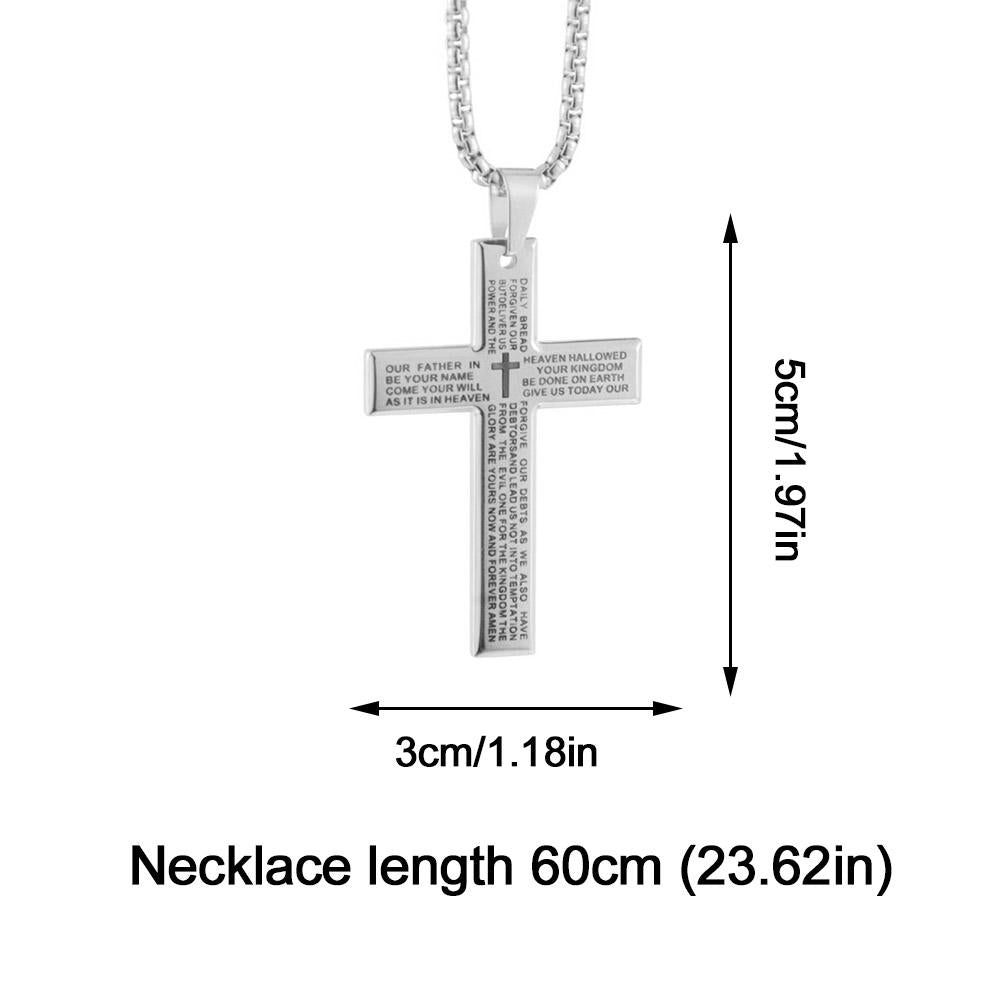 Our Father Cross Necklace