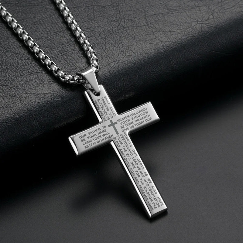 Our Father Cross Necklace