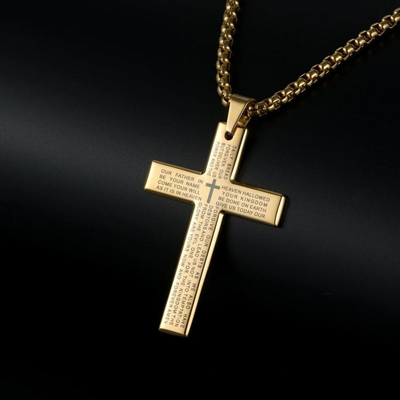 Our Father Cross Necklace