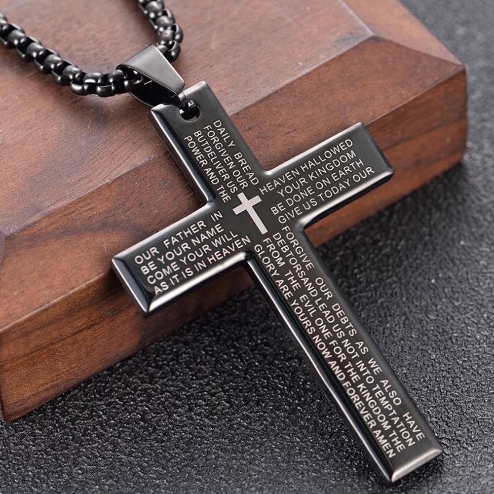 Our Father Cross Necklace