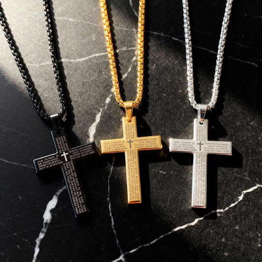 Our Father Cross Necklace