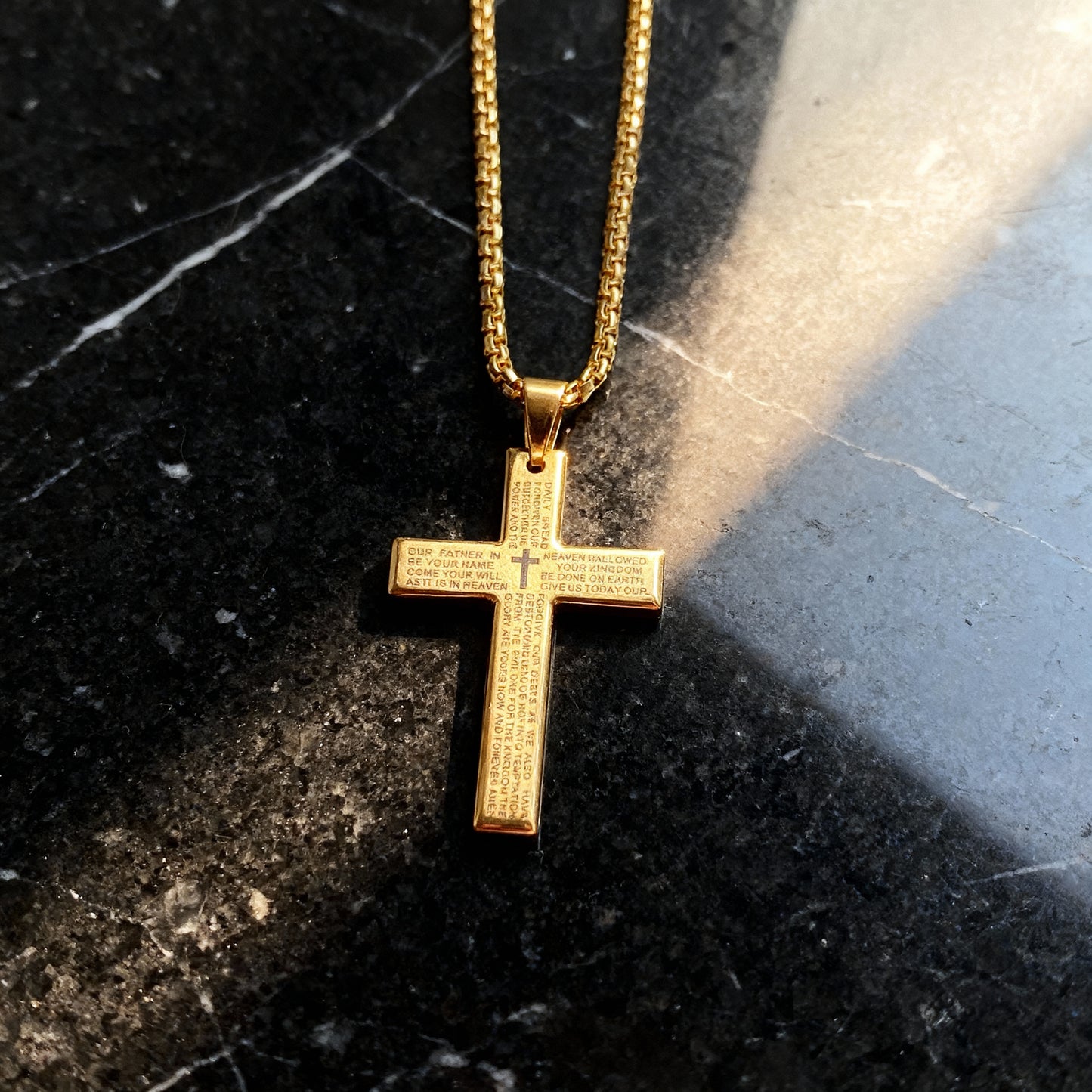 Our Father Cross Necklace
