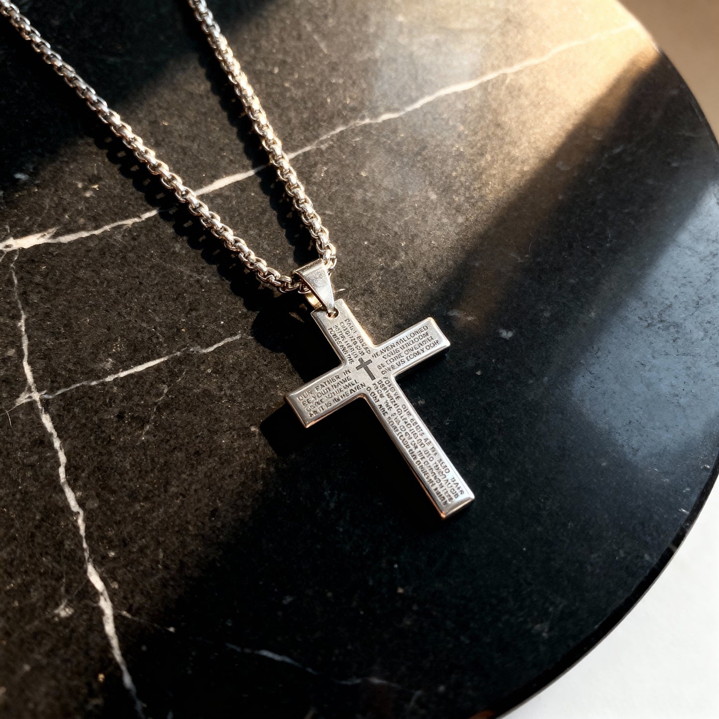 Our Father Cross Necklace